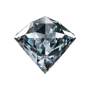 a diamond on a white background