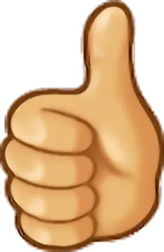 a thumbs up hand
