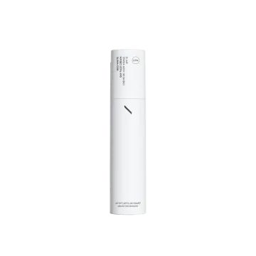 a white spray bottle with a black cap on it
