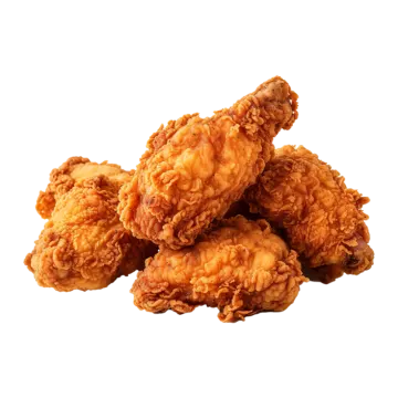 a pile of fried chicken