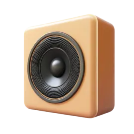 a speaker on a white background