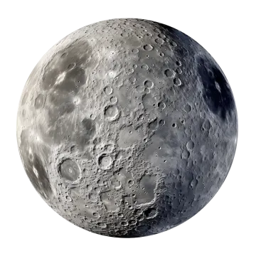 an image of the moon on a white background