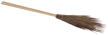 a broom on a white background