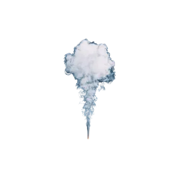a cloud of smoke on a white background
