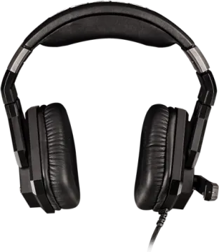 a pair of headphones on a white background