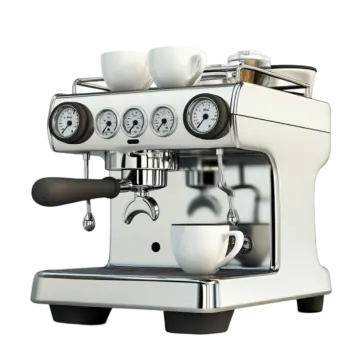 a coffee machine on a white background