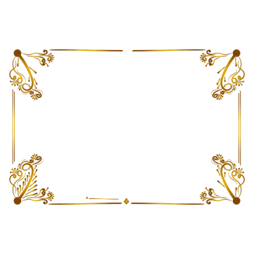 a gold frame with an ornate design on it
