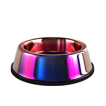 a pink and blue ring on a white background