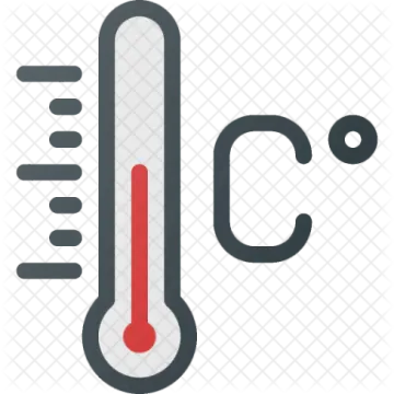 a thermometer on a white background