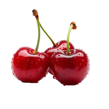 two cheres with water droplets on them