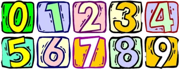 a set of alphabets in different colors