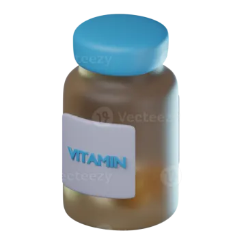 a bottle of vitamin with the word vitamin