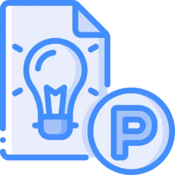 a document with a light bulb on top of it