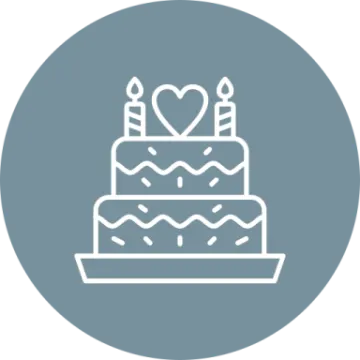 a cake with a heart on top