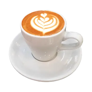 a cup of coffee with a heart drawn on it