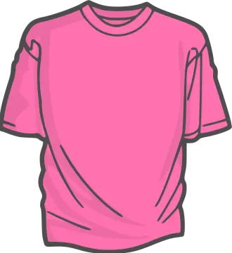 a pink t - shirt