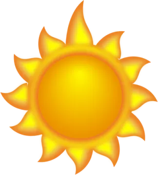 a yellow sun clipart