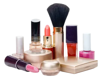 a variety of makeup products