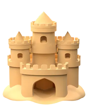 a sand castle