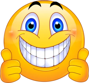 a smiley face with a big smile on it's face