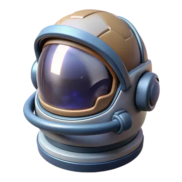 an astronaut's helmet is shown in this image
