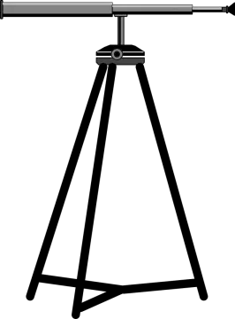 a telescope on a tripod