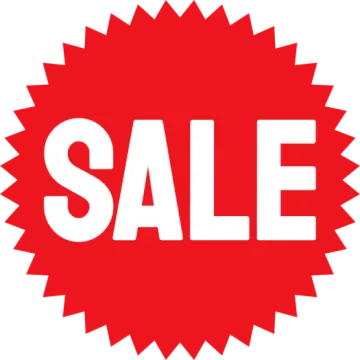 a sale sign with the word sale on it