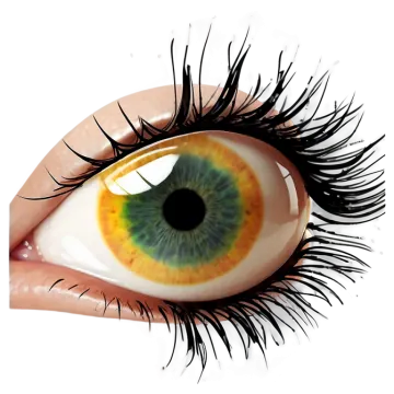 a close up of an eye with long eyelashes