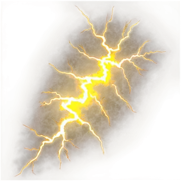 a drawing of a lightning