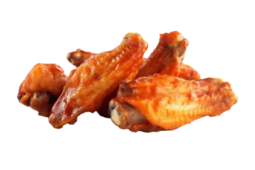 chicken wings on a white background