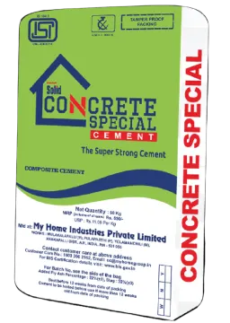 the concrete cement product label
