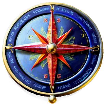a compass on a white background