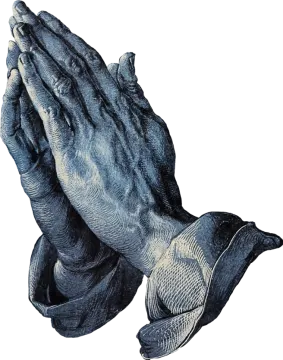 a pair of hands folded in prayer
