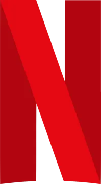 a red letter n with a white background