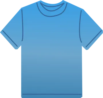 a blue t - shirt