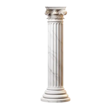 a white marble column