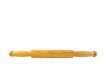 a wooden pipe on a white background