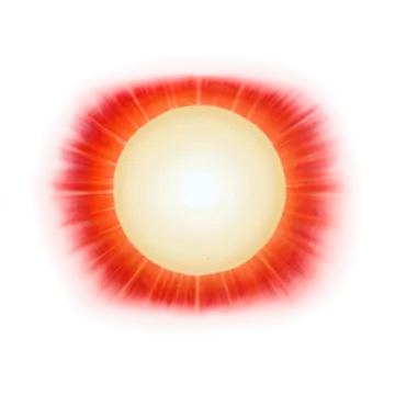 a close up of a red and yellow object