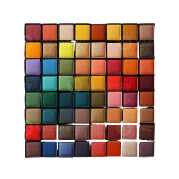 a palette of eyeshadp in various shades