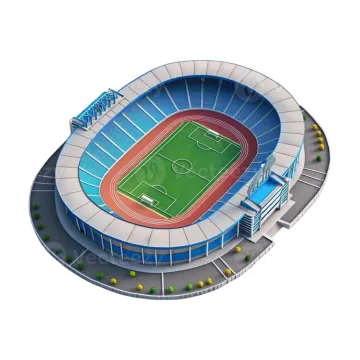 a 3d rendering of a soccer stadium
