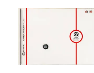 a white box with a red line on it