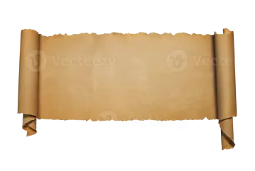 a piece of old paper on a white background