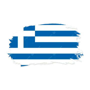 the flag of greece on a white background