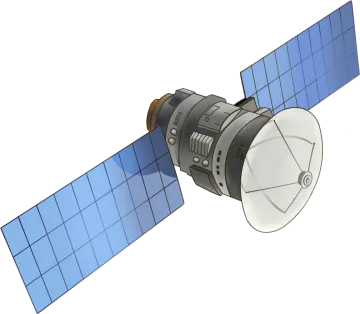 an artist's rendering of the spacecraft