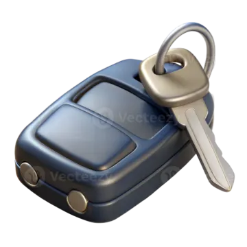 a car key on a white background