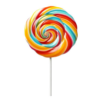 a colorful lobok on a white background