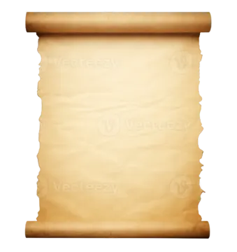 an old scroll on a white background