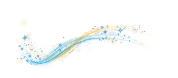 a blue and yellow wave on a white background