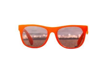 a pair of sunglasses on a white background