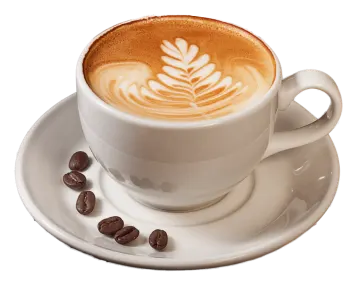 a cup of coffee on a saucer